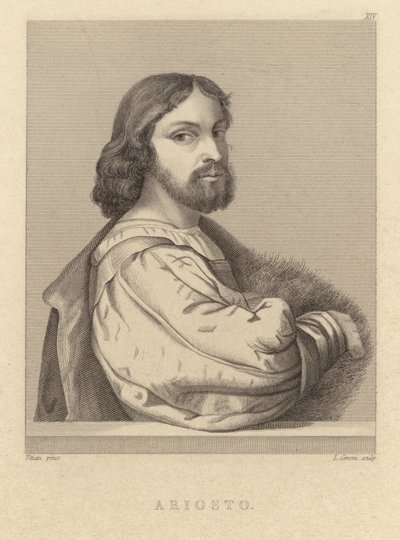 Ludovico Ariosto-イタリアの詩人（1474 1533） 作： Tiziano Vecelli